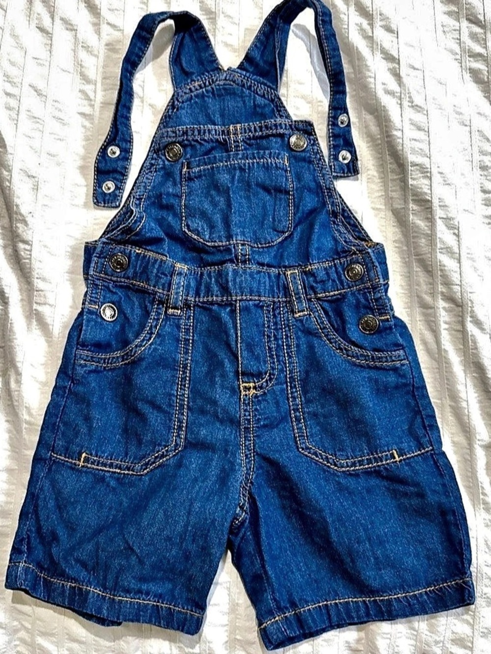 Prenatal Denim Overall Shorts Baby 18-24M